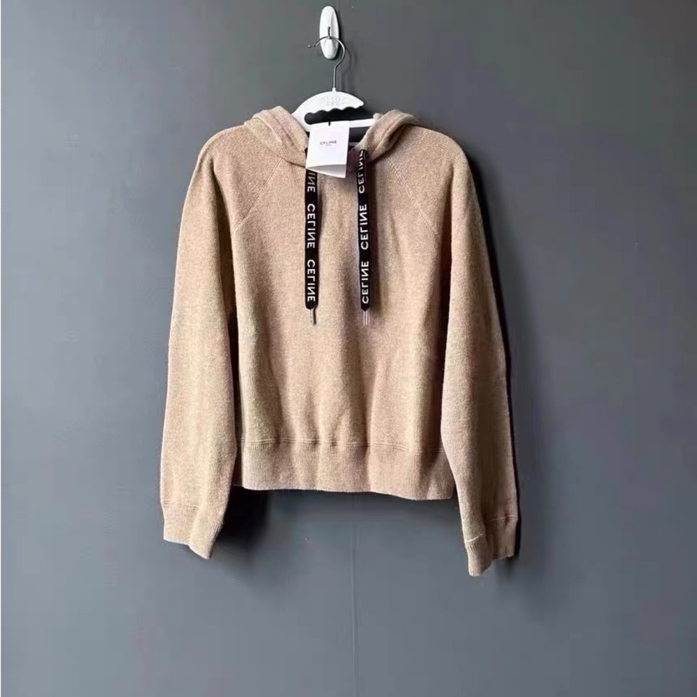 🚩stealAuthentic Celine Beige Hoodie Sweater